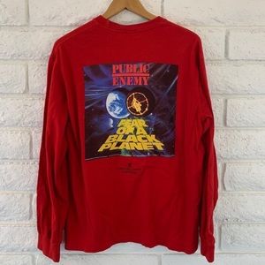 Supreme UNDERCOVER/Public Enemy Counterattack Tee Red Sz M